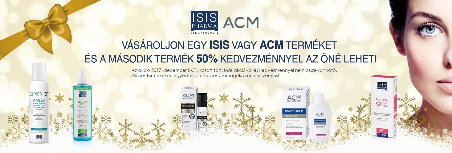 A 2. ACM vagy ISIS Pharma terméket 50% kedvezménnyel kínáljuk! 
