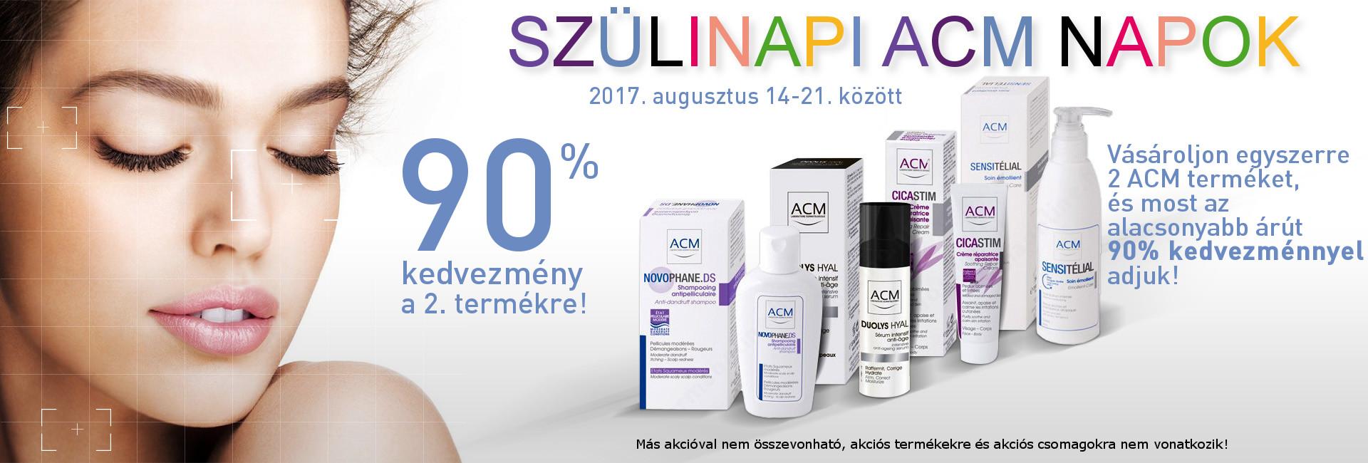 2017. augusztus 14-21. között a 2. ACM terméket 90% kedvezménnyel kínáljuk