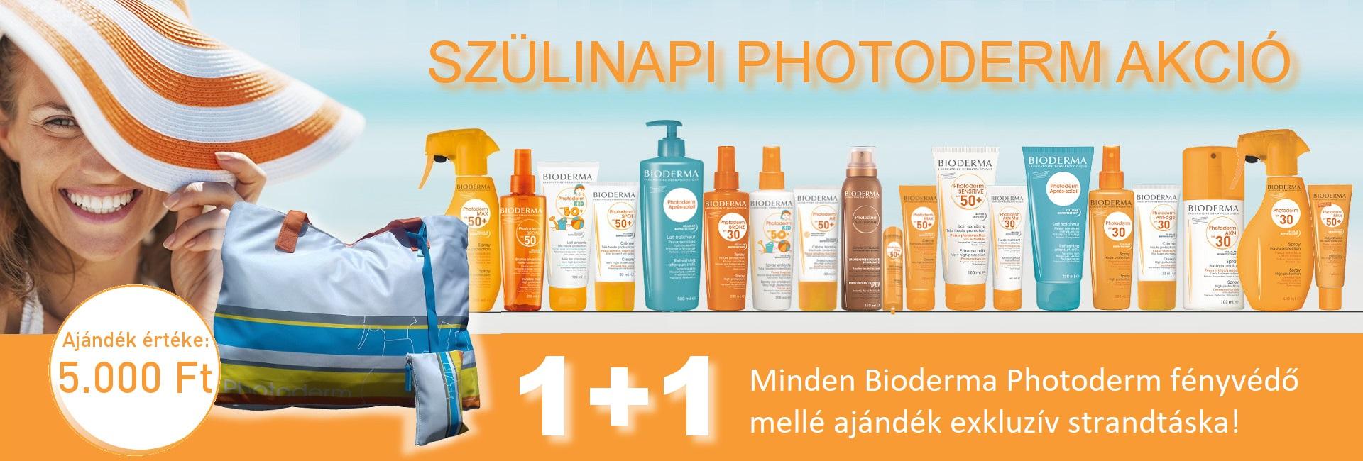 2017. augusztus 14-21. között minden Bioderma Photoderm terméket 20% kedvezménnyel kínáljuk!