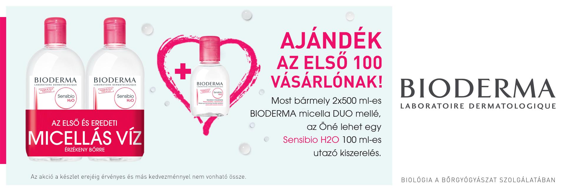 Bioderma Sensibio Micellafesztivál - a 2. termék akár 70% kedvezménnyel az Öné lehet!