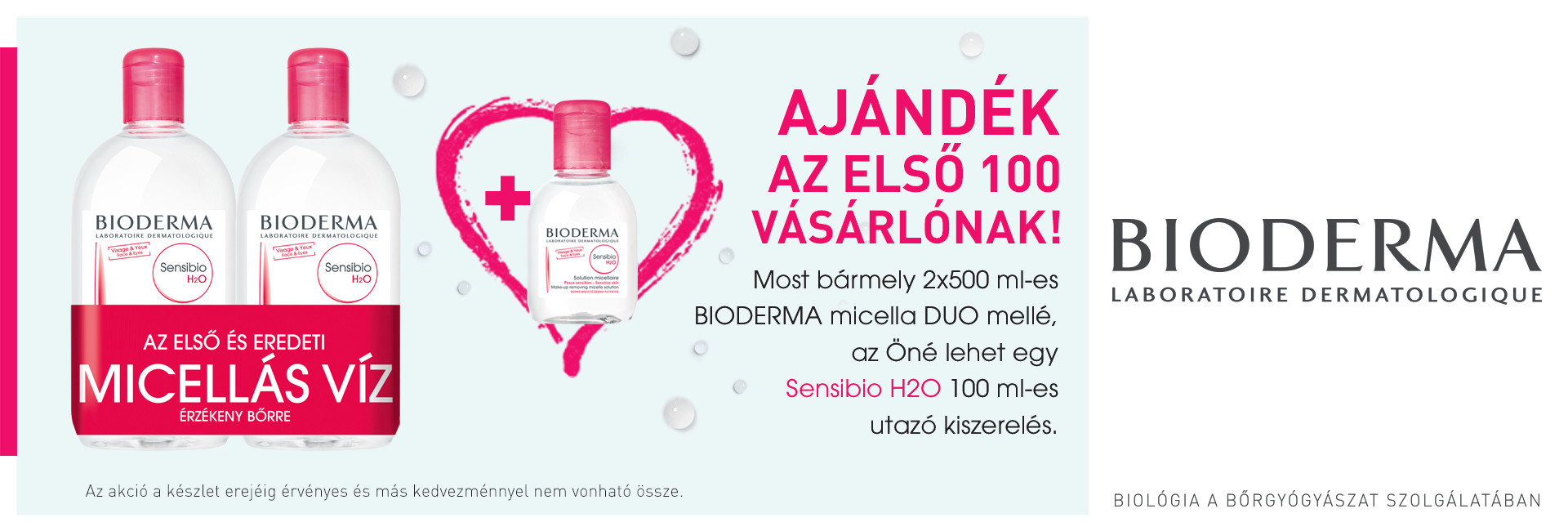 Bioderma Sensibio Micellafesztivál - a 2. termék akár 70% kedvezménnyel az Öné lehet!