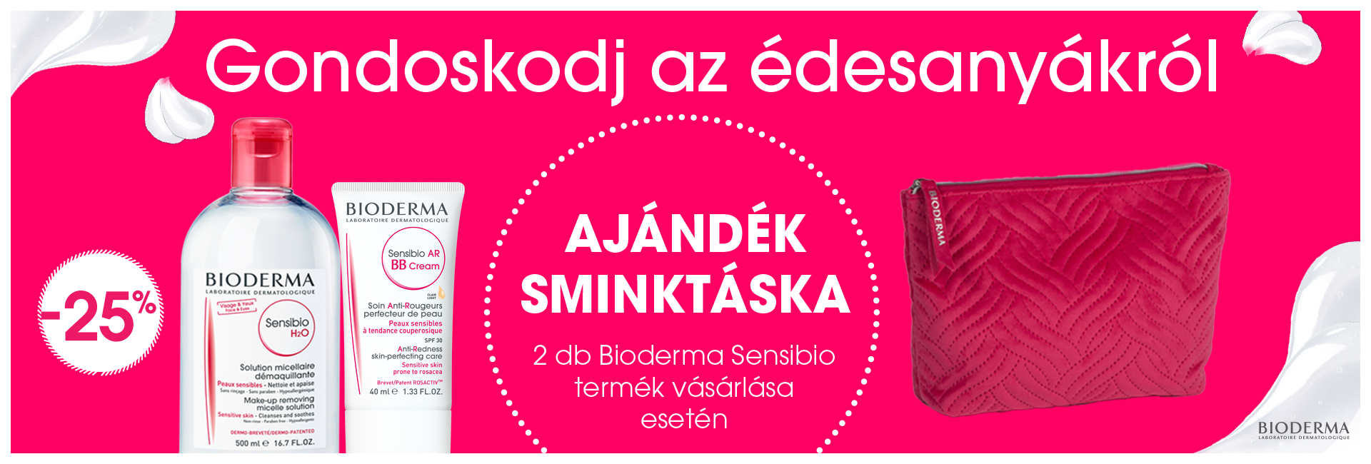 Most minden Bioderma terméket 25% kedvezménnyel kínálunk!