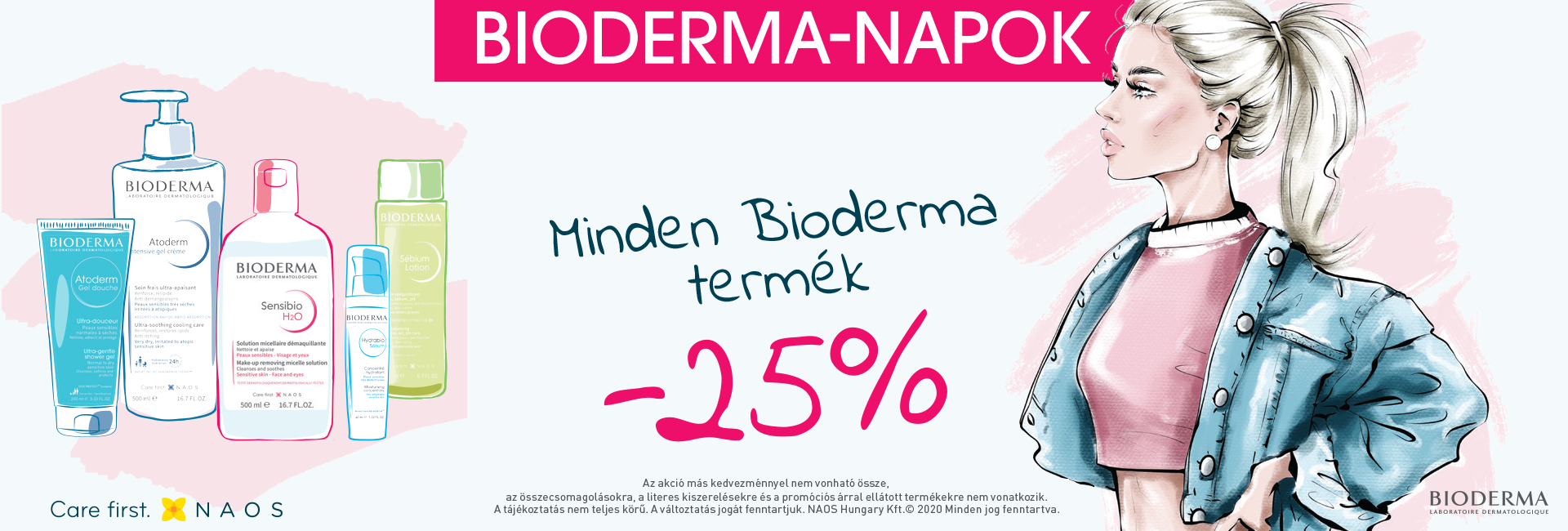 2021. április 1-19. között minden Bioderma terméket 25% kedvezménnyel kínálunk!