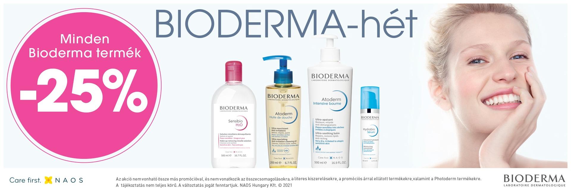 Születésnapi Bioderma Napok: 2021. augusztus 9-16. között minden Bioderma termékre 25% kedvezményt adunk!