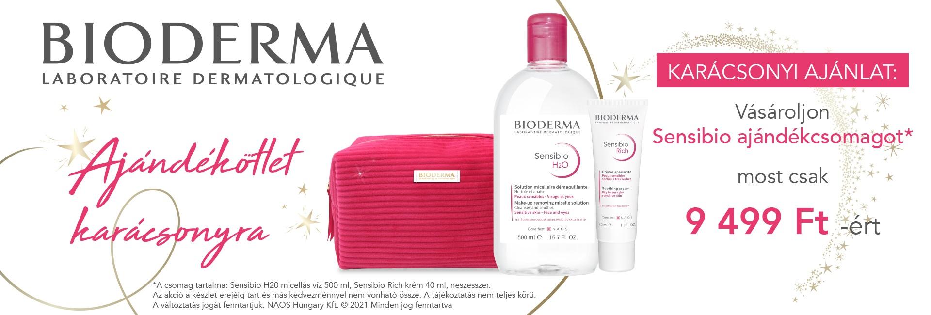 Bioderma Sensibio Rich micellás kényeztető csomag karácsonyra