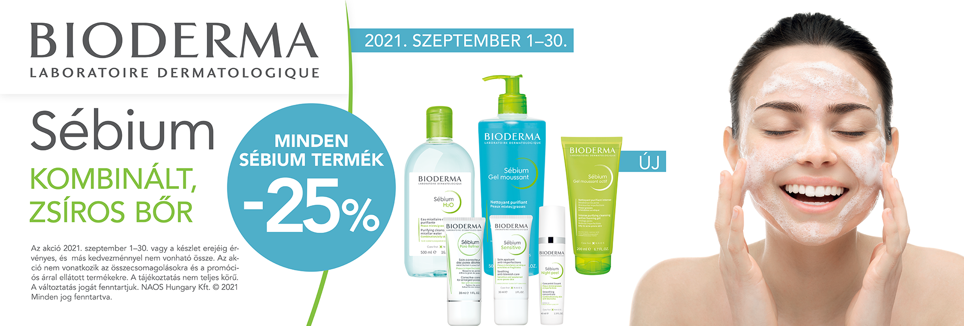 2021. szeptember 30-ig minden Bioderma Sébium terméket 30% kedvezménnyel kínálunk!