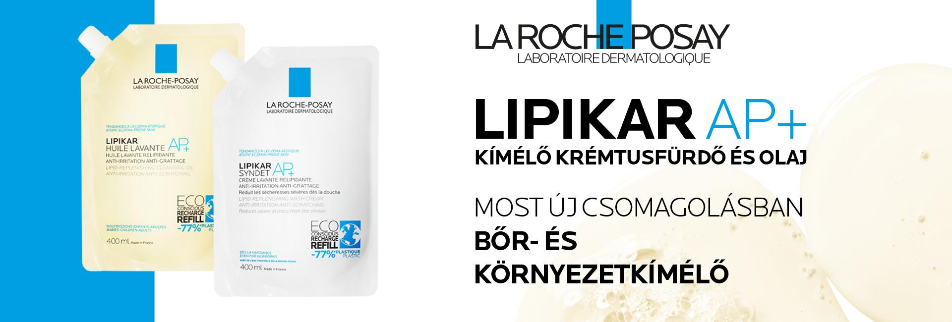La Roche-Posay Lipikar AP+ Syndet krémtusfürdő és olaj most új csomagolásban bőr- és környezetkímélő!