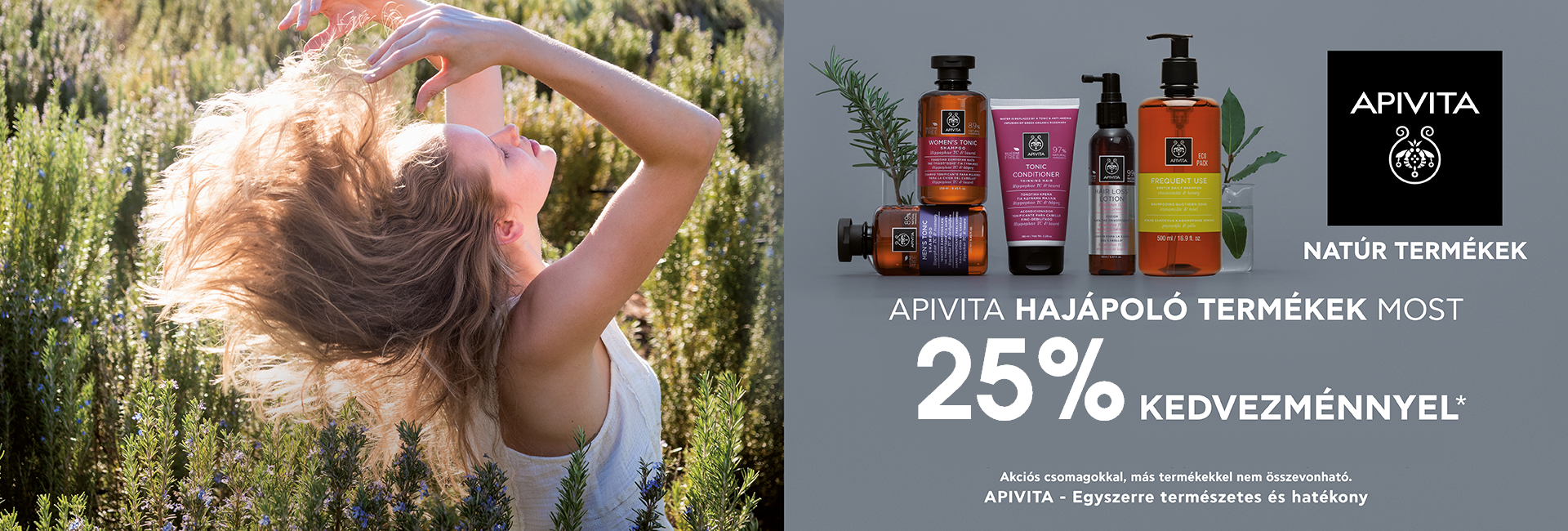 2021. december 1-16. között 25% kedvezményt adunk minden Apivita hajápolási termékre!