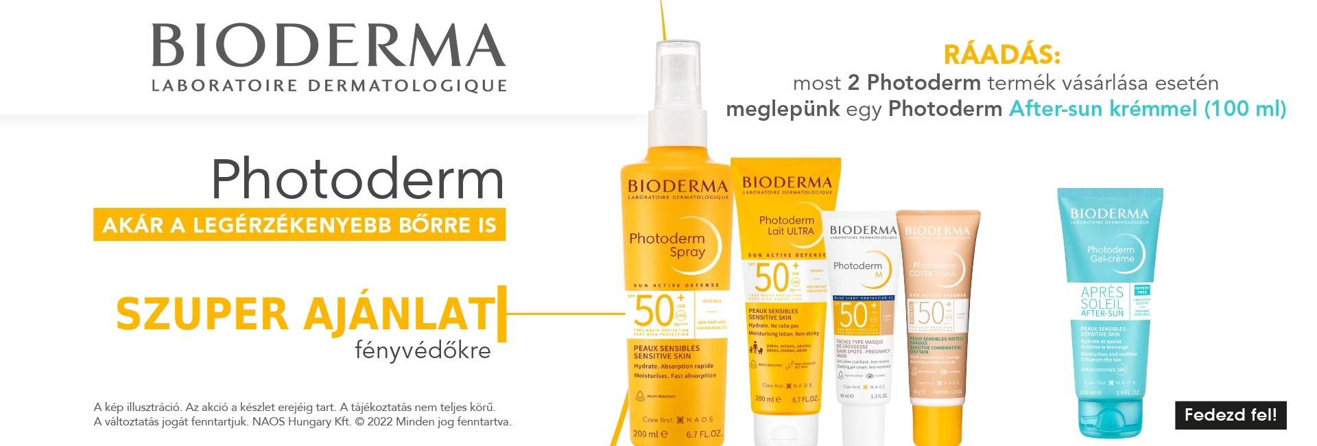 Most a Bioderma Photoderm fényvédőket szuper kiemelt áron kínálunk!