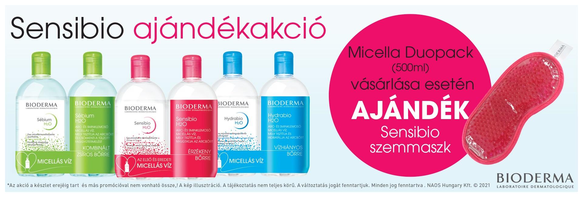 Bioderma Micellafesztivál: Bioderma H2O micellás vizek - a 2. terméket most akár 80% kedvezménnyel kínáljuk! 