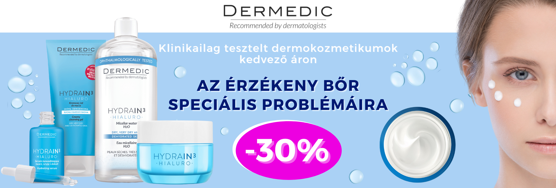 Most minden Dermedic termékre 30% kedvezményt adunk!