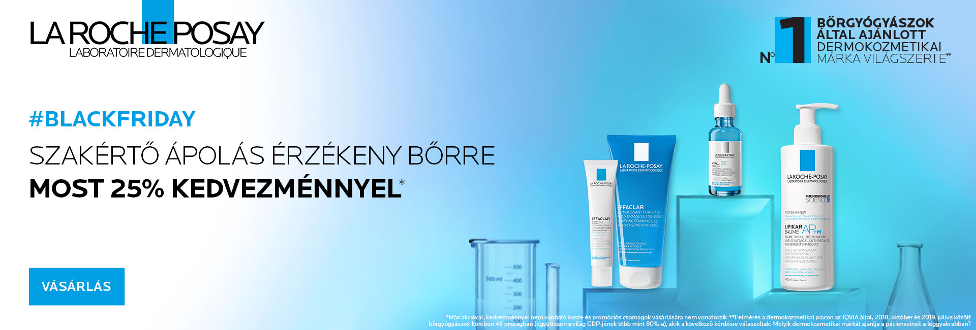 2020.november 23-30. között minden La Roche-Posay terméket 25% kedvezménnyel kínálunk!