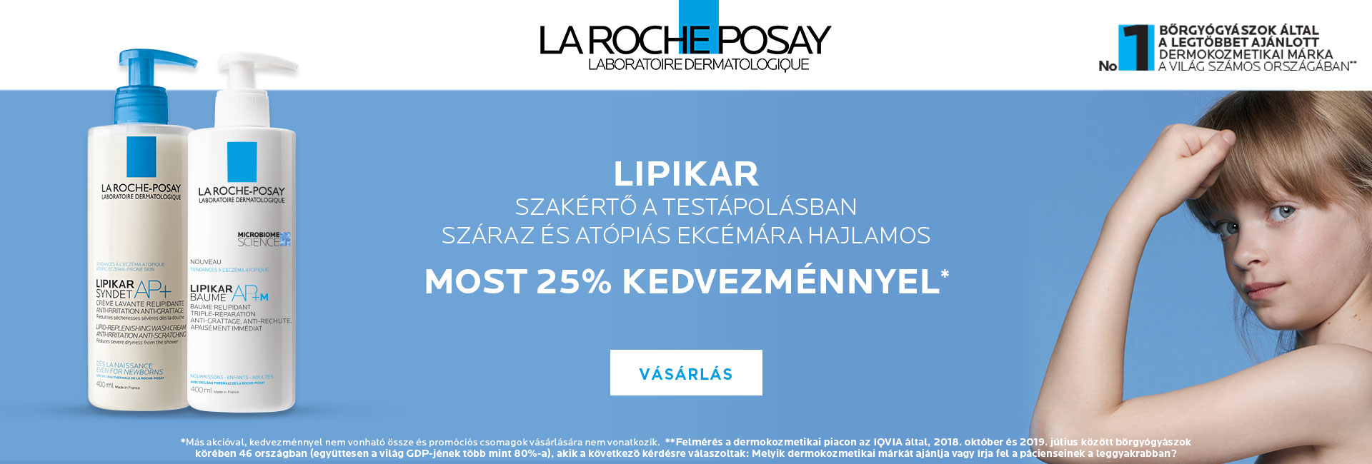 La Roche-Posay Lipikar különleges ajánlat: 2021. január 11-18. között 25% kedvezményt adunk minden Lipikar termékre!