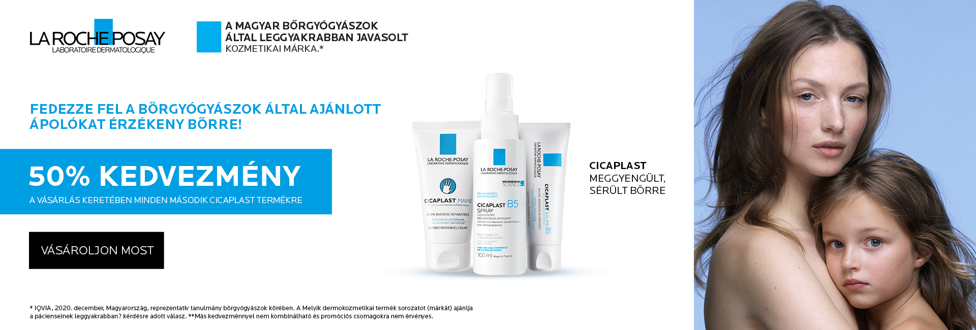 2022. május 30. és június 6. között a második La Roche-Posay Cicapalst termékre 50% kedvezményt adunk!