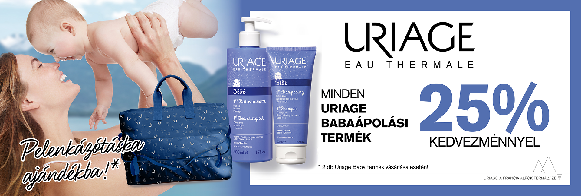 2020. augusztus 31-ig minden Uriage BABA termékre 25% kedvezményt adunk!
