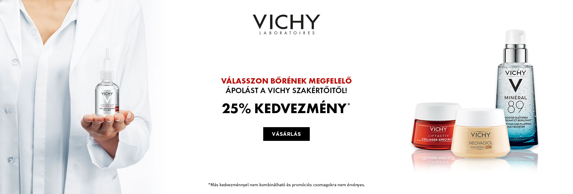 2021. április 8-12. között 25% kedvezményt adunk minden Vichy termékre!