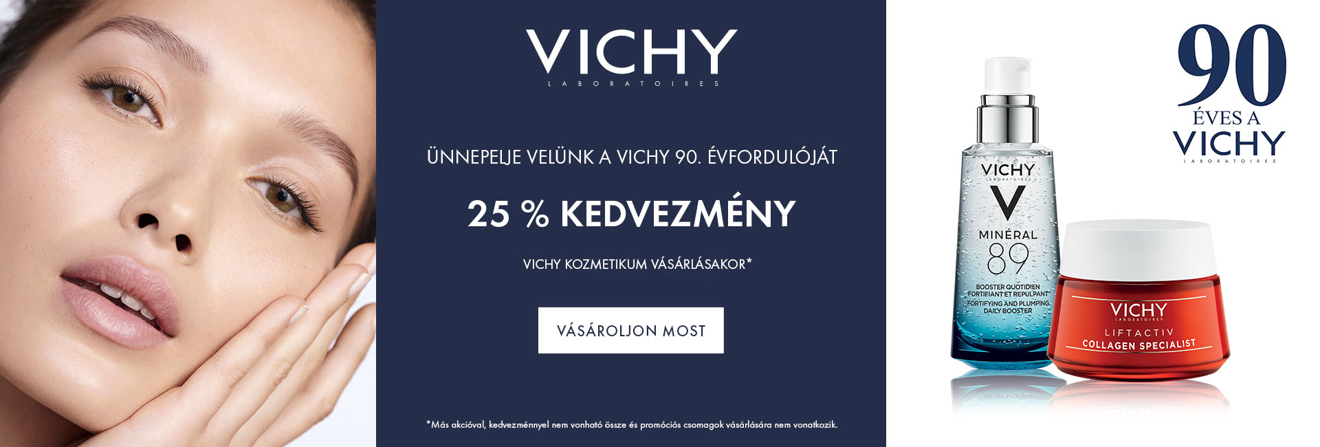 Őszi Vichy Napok: 2021. szeptember 6-13. között minden Vichy terméket 25% kedvezménnyel kínálunk!