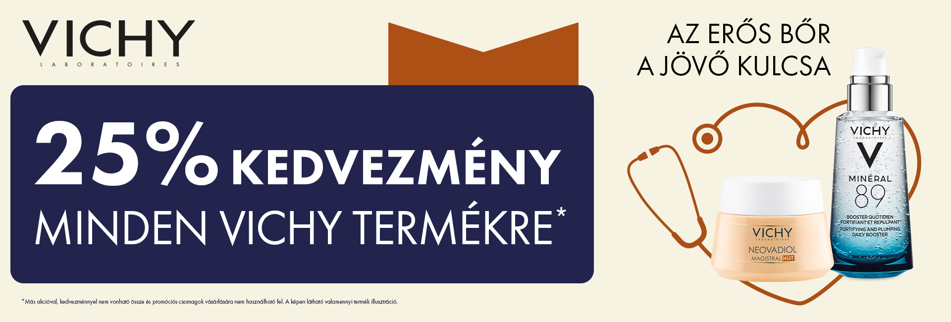 2020. október 8-12. között minden Vichy terméket 25% kedvezménnyel kínálunk!