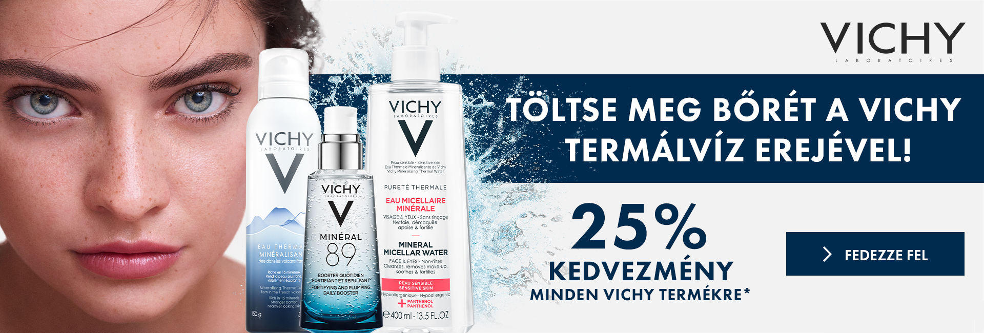 2020. május 28. és június 1. között minden Vichy terméket 25% kedvezménnyel kínálunk! 
