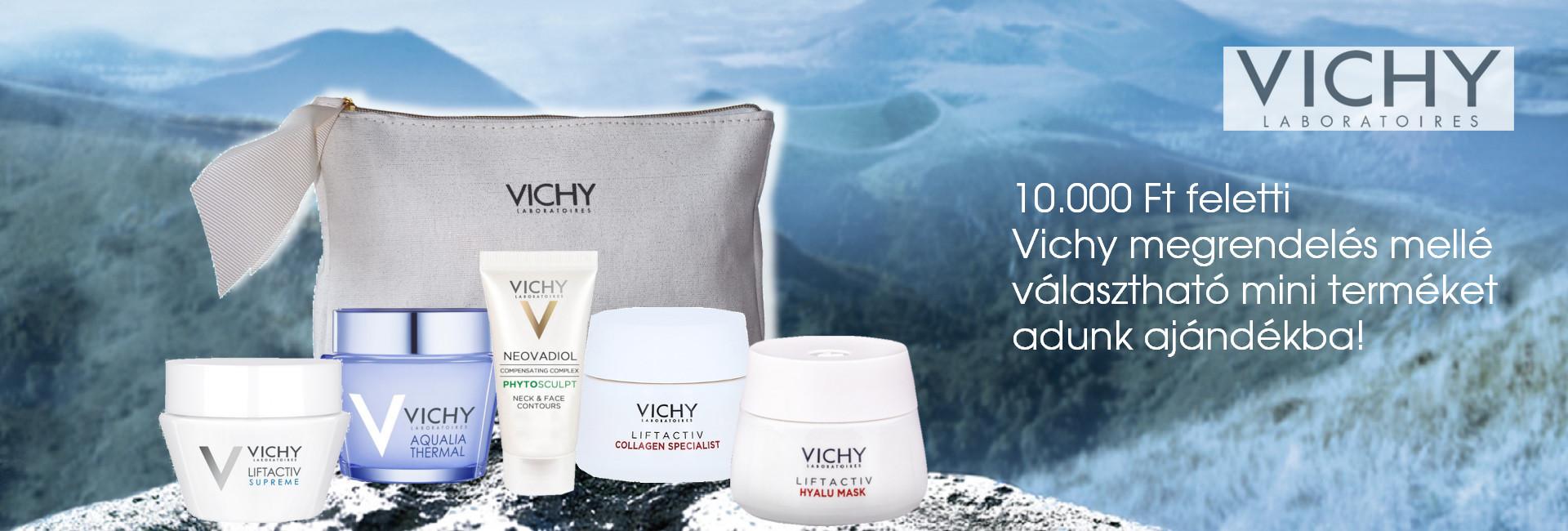 2020. szeptember 16-20. között minden 10.000 Ft feletti Vichy megrendelés mellé választható Vichy mini arcápolót adunk ajándékba!