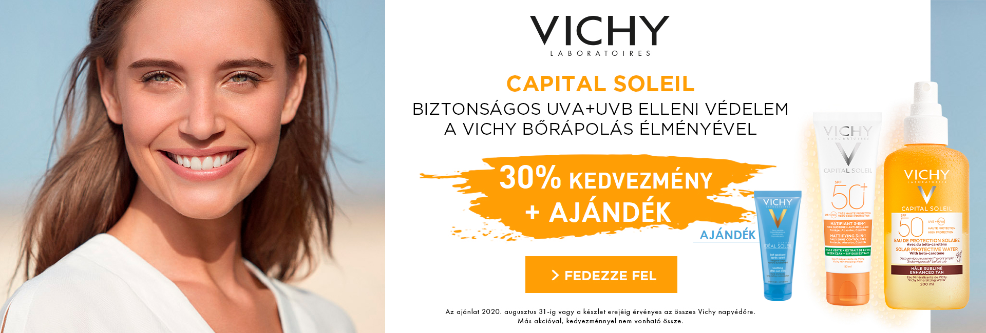 Minden Vichy Ideal Soleil és Capital Soleil napozót 30% kedvezménnyel kínálunk!