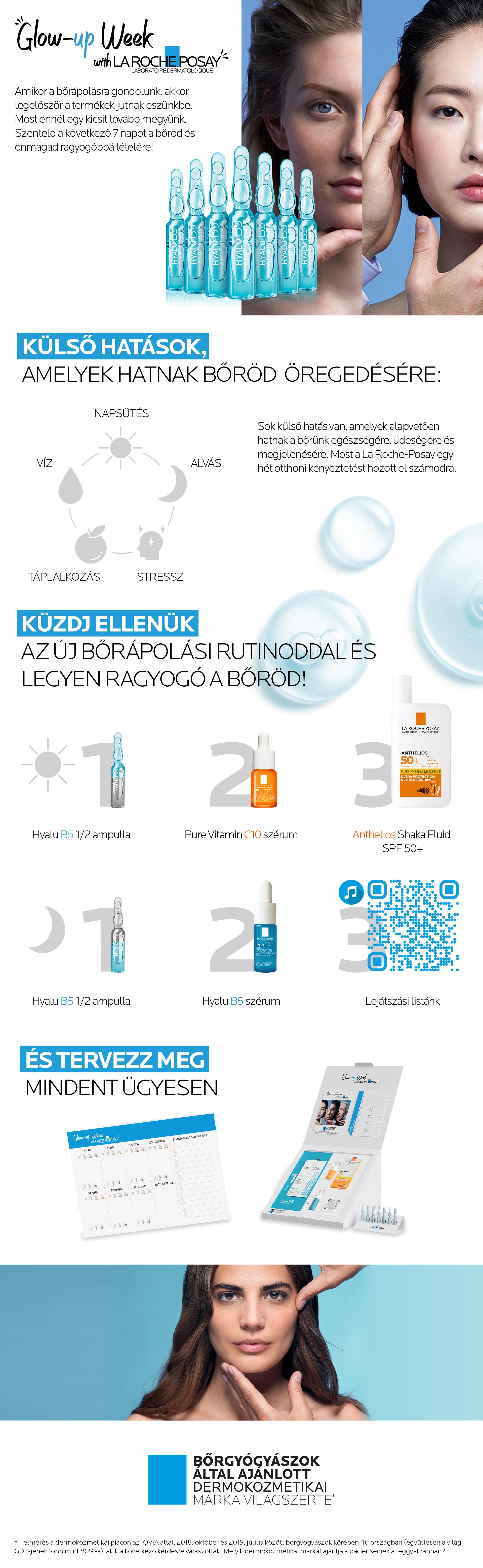 Sok szeretettel mutatjuk be a La Roche-Posay GLOW-UP WEEK Dobozt.