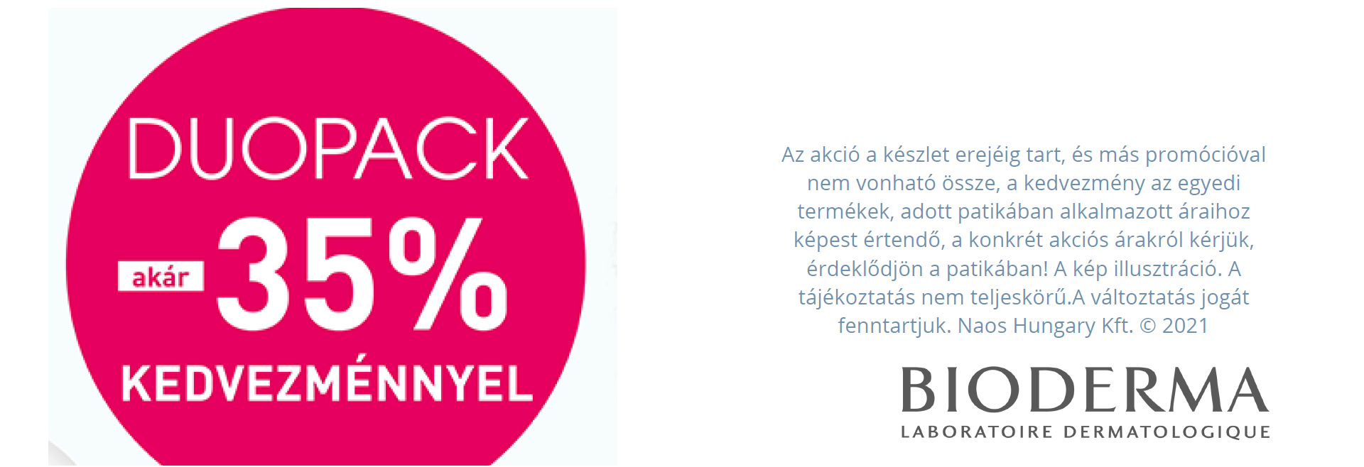 Micellafesztivál: Most a Bioderma H2O micellás oldaltokat duo pack-ban kínáljuk minimum 35%-os kedvezménnyel!