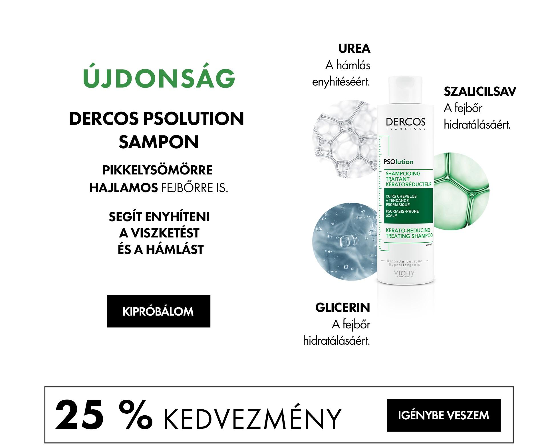 2022. február 7-20. között 25% kedvezményt adunk minden Vichy Dercos 200ml-es samponra!