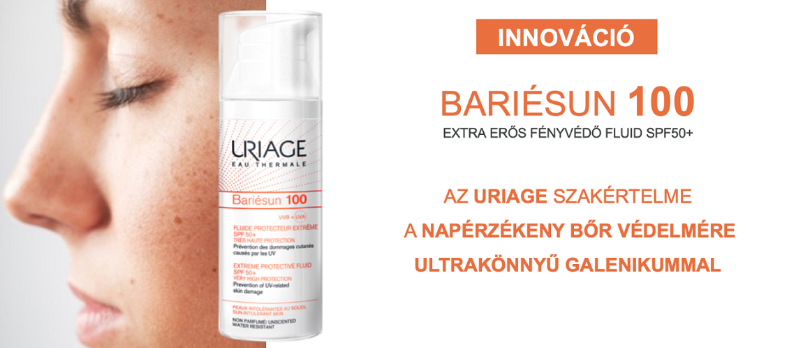 Uriage BARIÉSUN 100 Extra erős fényvédő fluid SPF50+