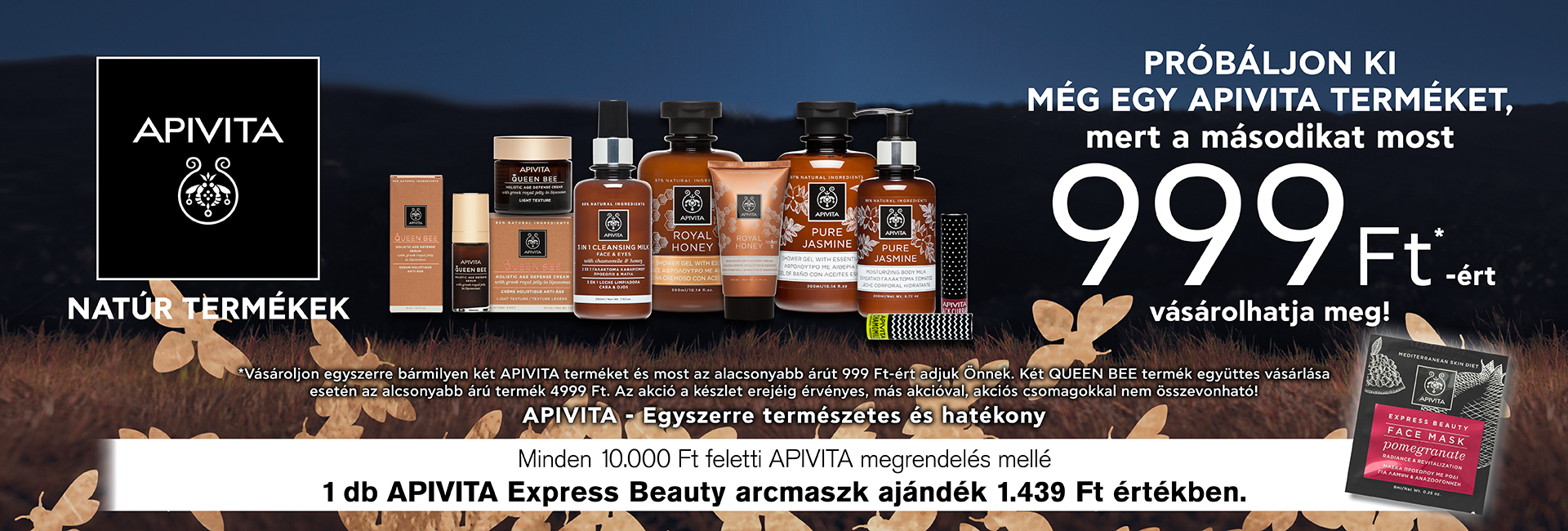 2020. január 15-ig a második APIVITA terméket 999 Ft-ért kínáljuk!