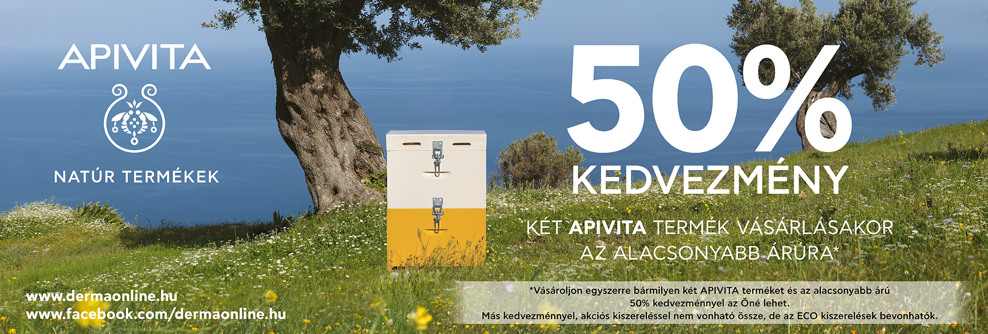 2020. május 3. és augusztus 31. között a második Apivita termékre 50% kedvezményt adunk!