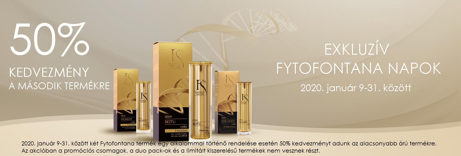Ilyen még nem volt: a második Fytofontana terméket 50% kedvezménnyel kínáljuk!