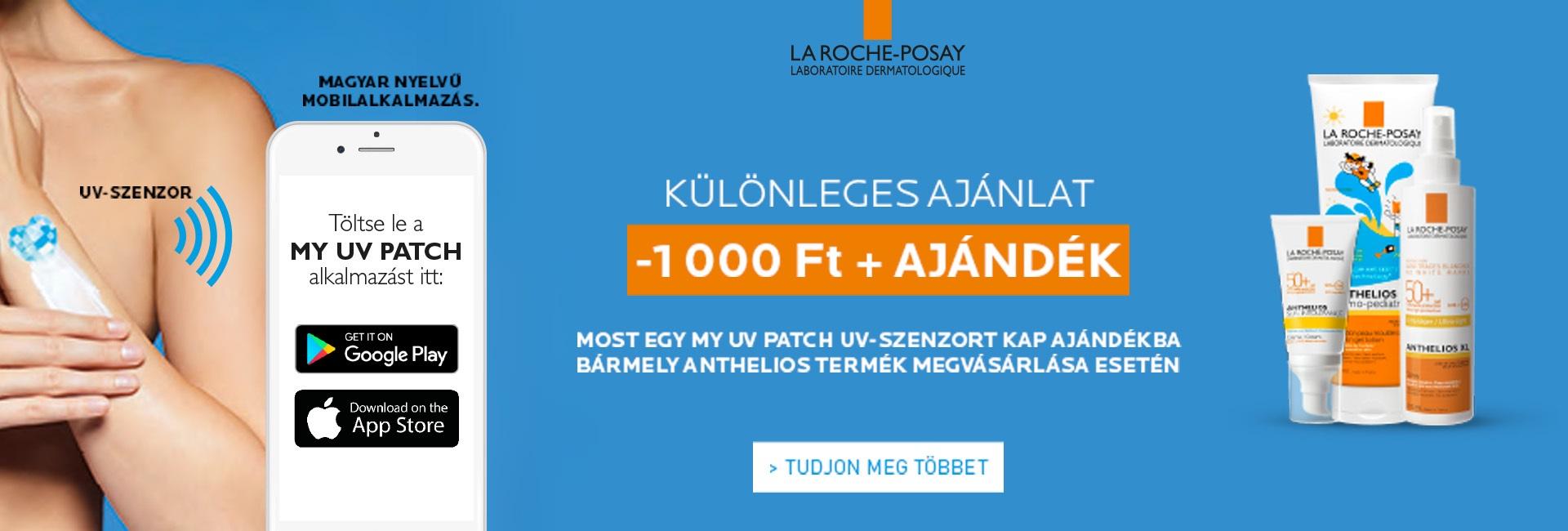 La Roche-Posay Anthelios és Posthelios termékekre 1.000 Ft kedvezményt adunk!