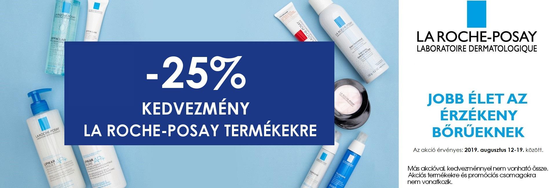 Szülinapi La Roche-Posay Napok: 2019. augusztus 12-19. között minden La Roche-Posay terméket 25% kedvezménnyel kínálunk!