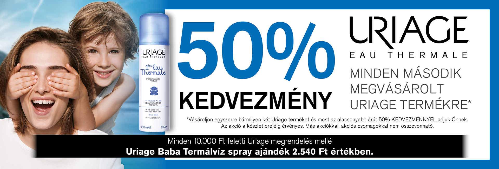 2020. január 15-ig 50% kedvezményt adunk a második Uriage termékre!