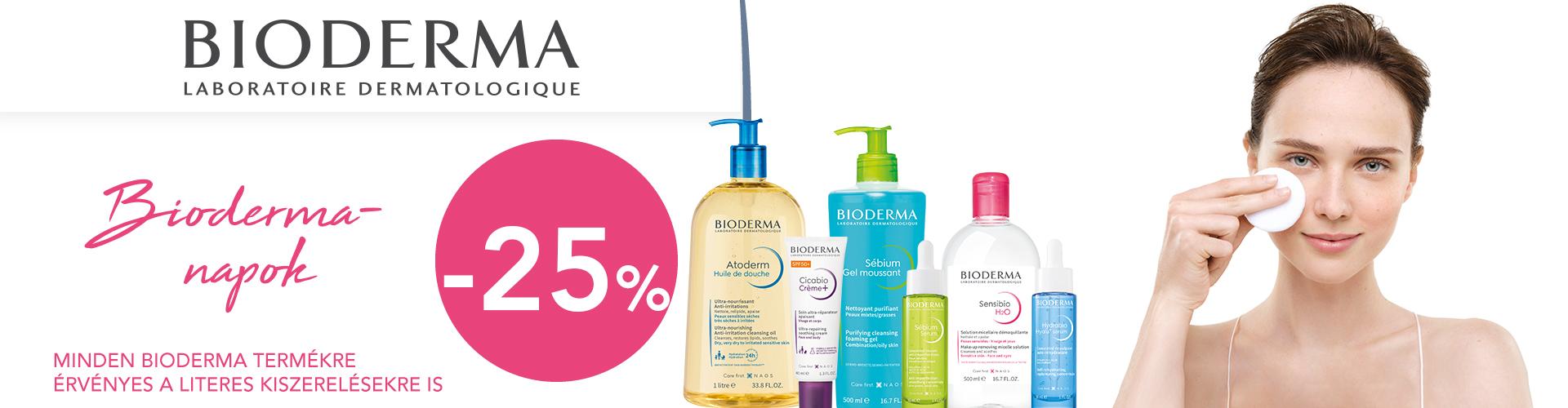 Nyárköszöntő Bioderma napok: 2024. június 1-30. között 25% kedvezménnyel kínálunk minden Bioderma terméket!