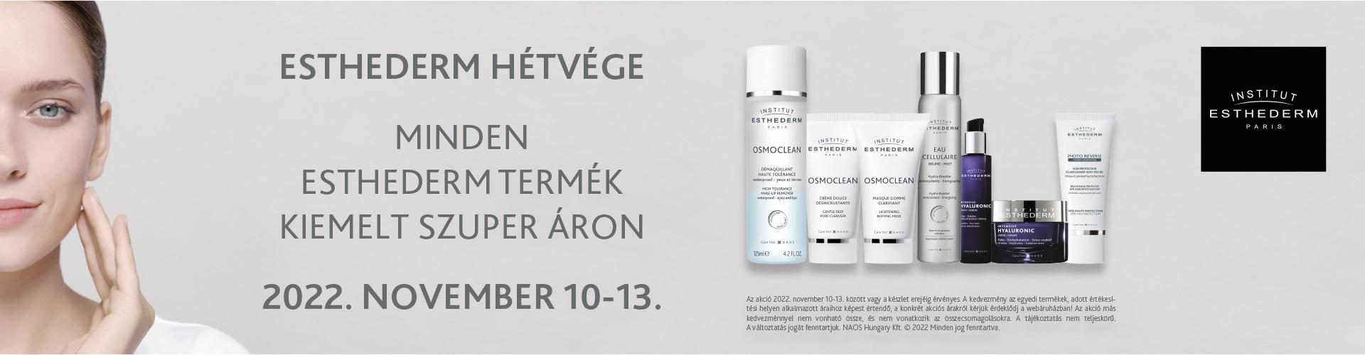 2022. november 10-14. között 20% kedvezményt adunk minden Institut Esthederm termékre!