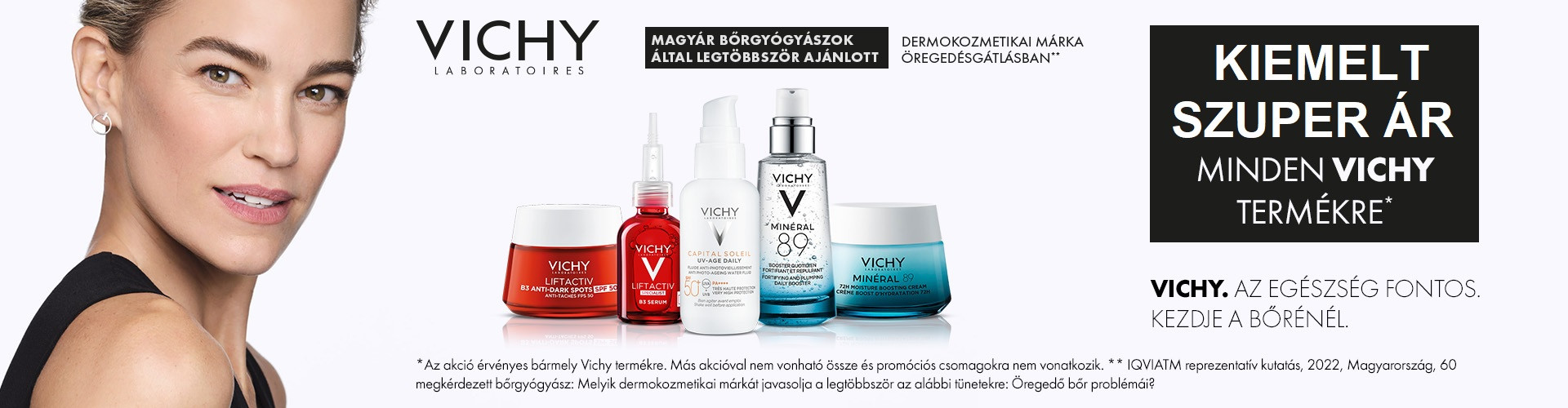 Vichy Glamour Summer napok: 2024. július 11-15. között kiemelt szuper áron adunk minden Vichy terméket!