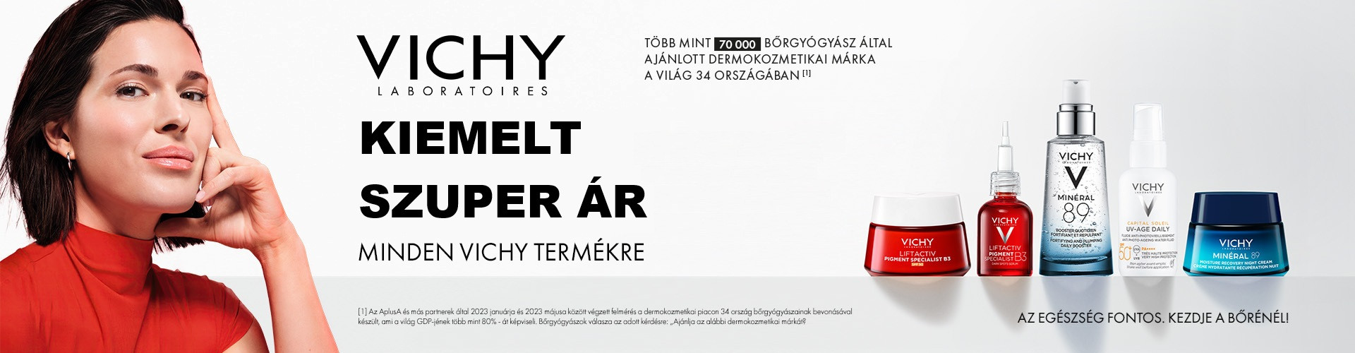 2025. november 10. és december 1. között a Vichy termékek kiemelt szuper áron rendelhetők meg nálunk!