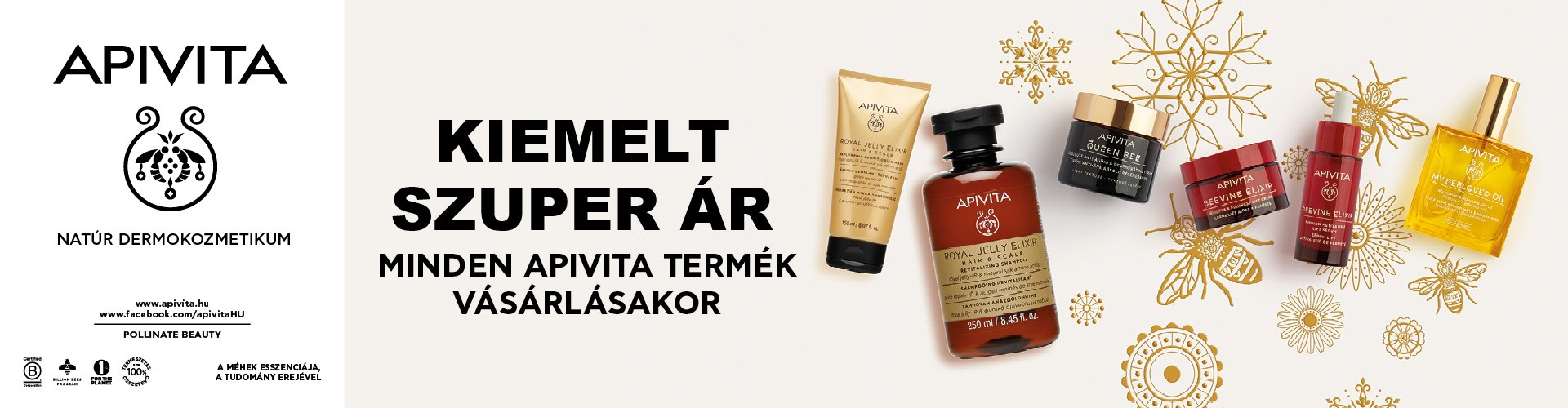 2025. november 1. és 2026. január 15. között az Apivita termékek kiemelt szuper áron rendelhetők meg nálunk!