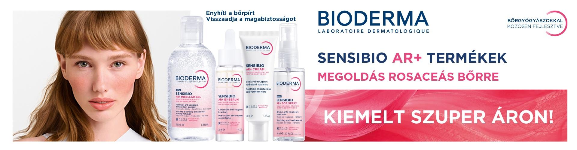 2025. május 1-31. között kiemelt szuper áron kínálunk Bioderma Sensibio AR+ terméket!
