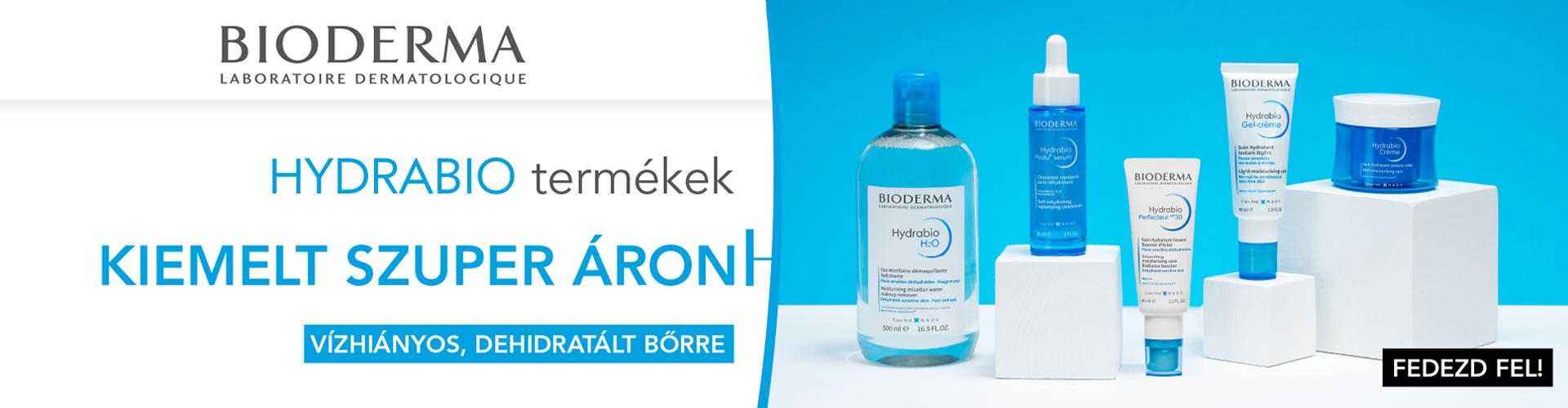 2024. február 1-29. között a Bioderma Hydrabio termékcsalád termékei kiemelt szuper áron rendelhetők meg!