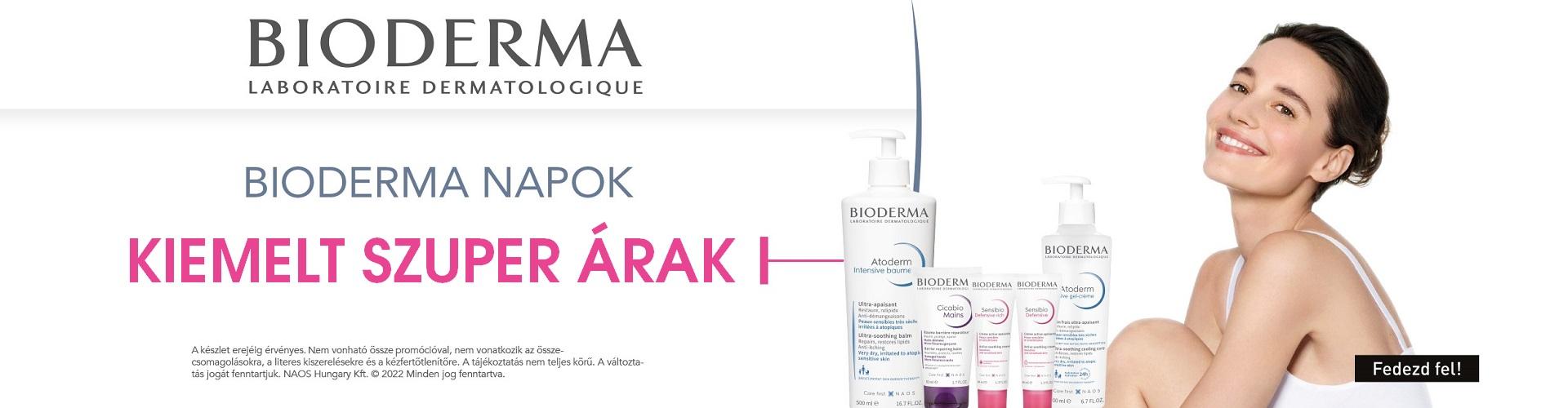 Szülinapi Bioderma napok: 2022. augusztus 8-18. között kiemelt szülinapi áron adunk minden Bioderma terméket!