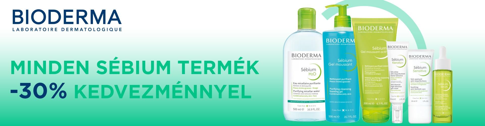 Bioderma Sébium ősz: 2025. augusztus 4. és október 31. között 30% kedvezménnyel kínálunk minden Bioderma Sébium terméket!