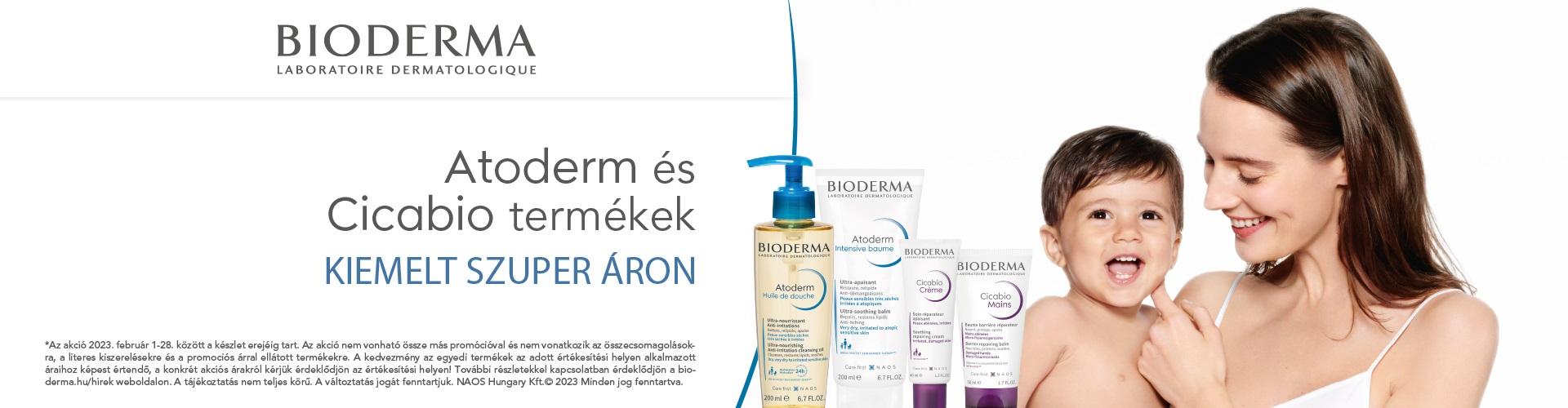 2022. október 1. és december 31. között kiemelt szuper áron adunk minden Bioderma Atoderm terméket!