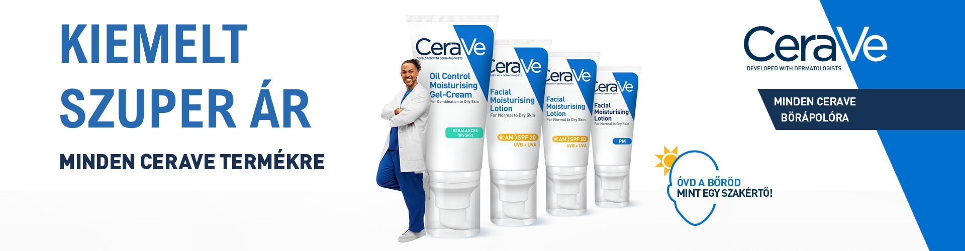2025. május 12-ig a Cerave termékek kiemelt szuper áron rendelhetők meg nálunk!