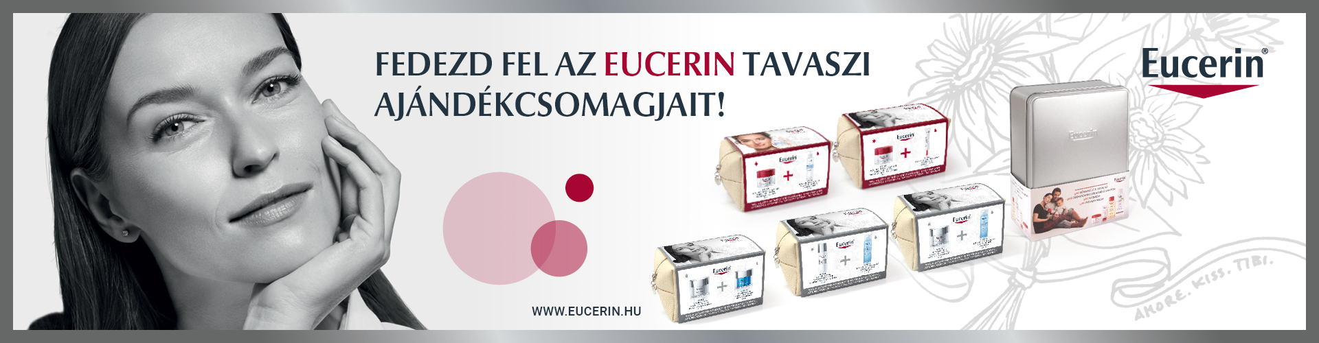 Eucerin: limitált ajándékcsomagok exkluzív kozmetikai táskában!