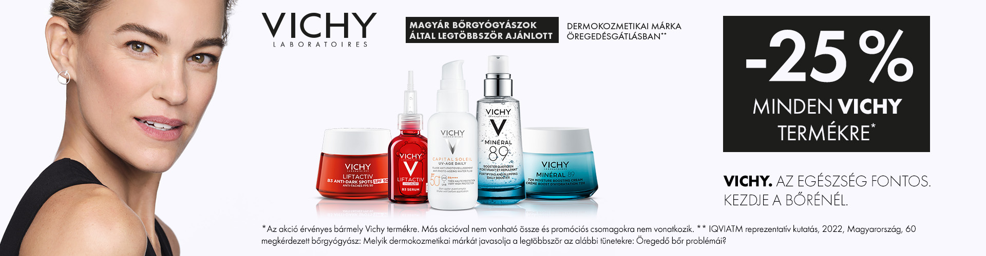 Nyárköszöntő Vichy napok: 2024. május 27. és június 10. között 25% kedvezménnyel adunk minden Vichy terméket!