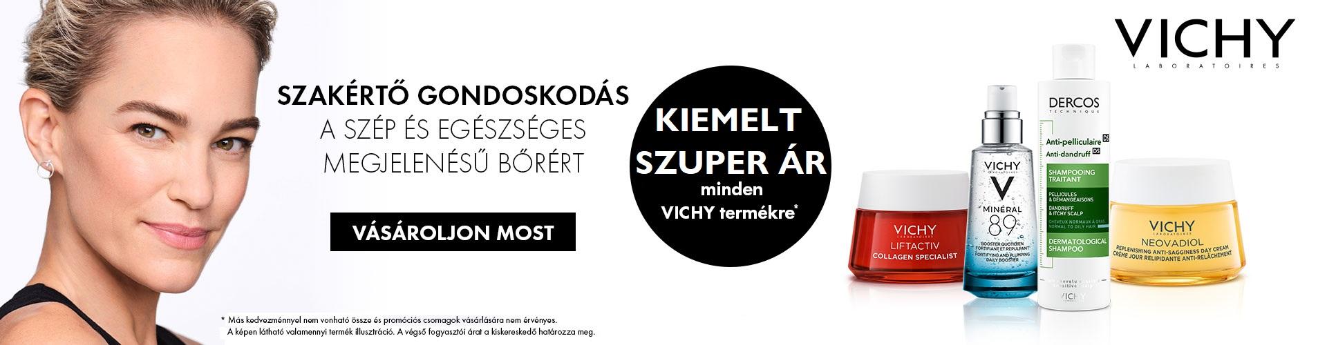 Tavaszi Vichy napok: 2023. április 13-17. között kiemelt szuper áron adunk minden Vichy terméket!