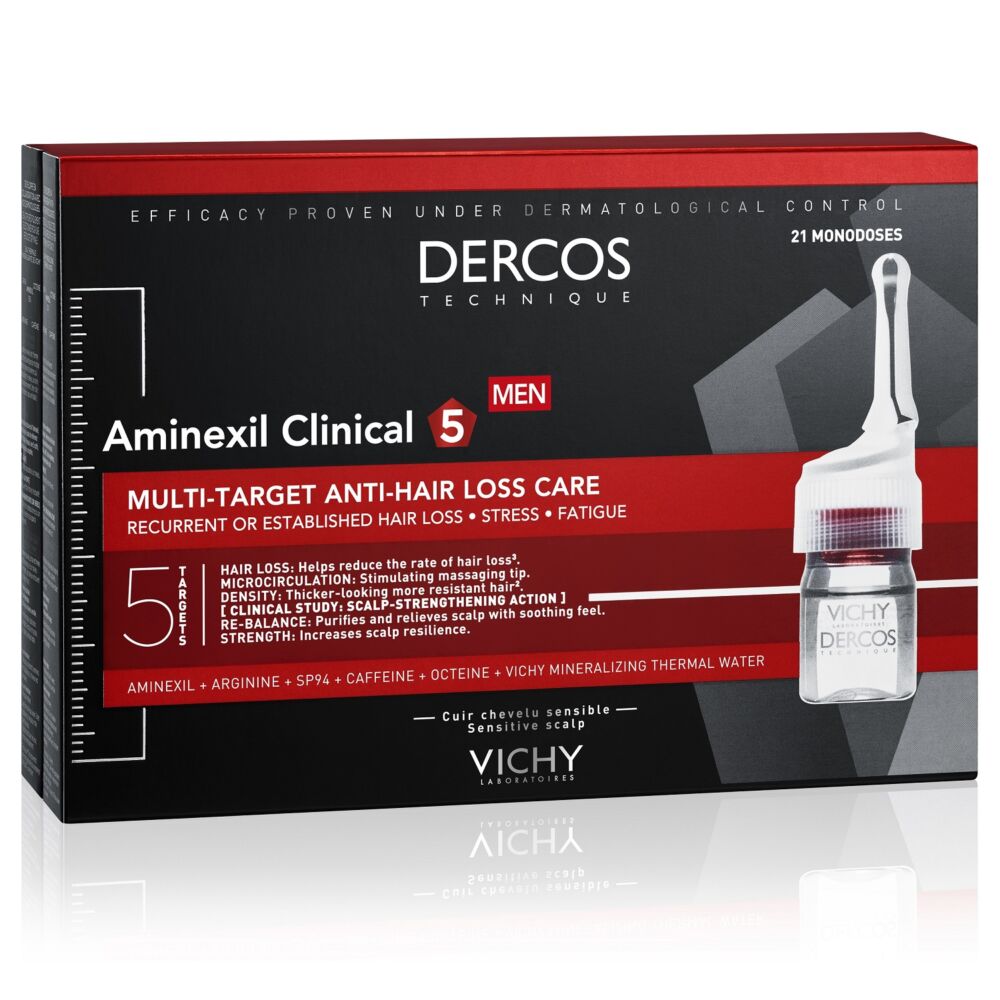 Vichy Dercos Aminexil Clinical 5 program hajhullás ellen férfiaknak 21 x 6 ml
